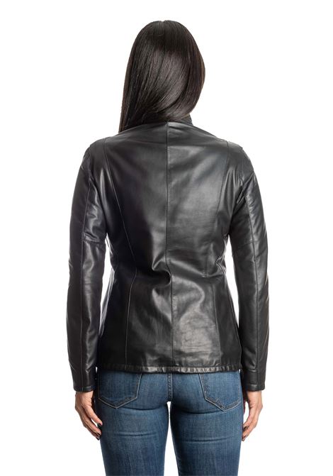 Black leather jacket PK BY PASKAL | 360ALNAPPA-NERO